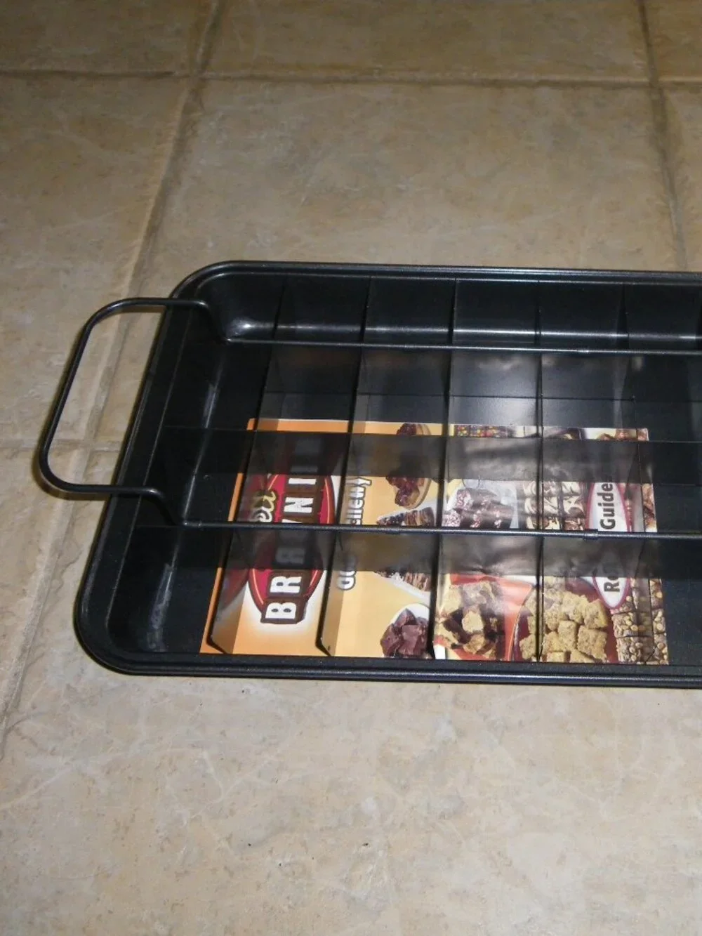 Perfect Brownie Non-Stick Pan Set 3 pc. +Recipe Booklet Makes 28 Brownies!